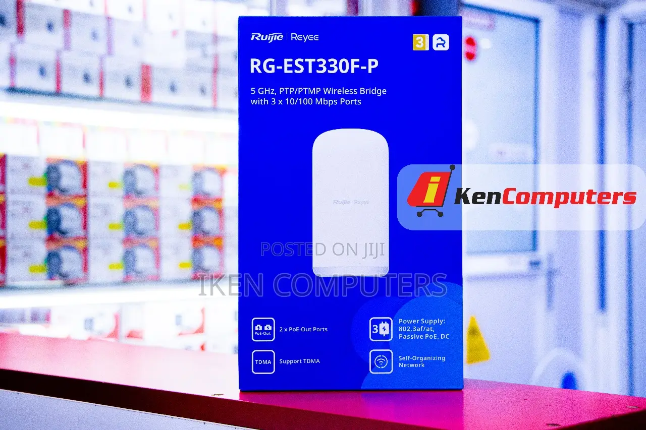 Ruijiee Reyee Rg-Est330f-P, 3 Km, 13 Dbi Wireless Bridge