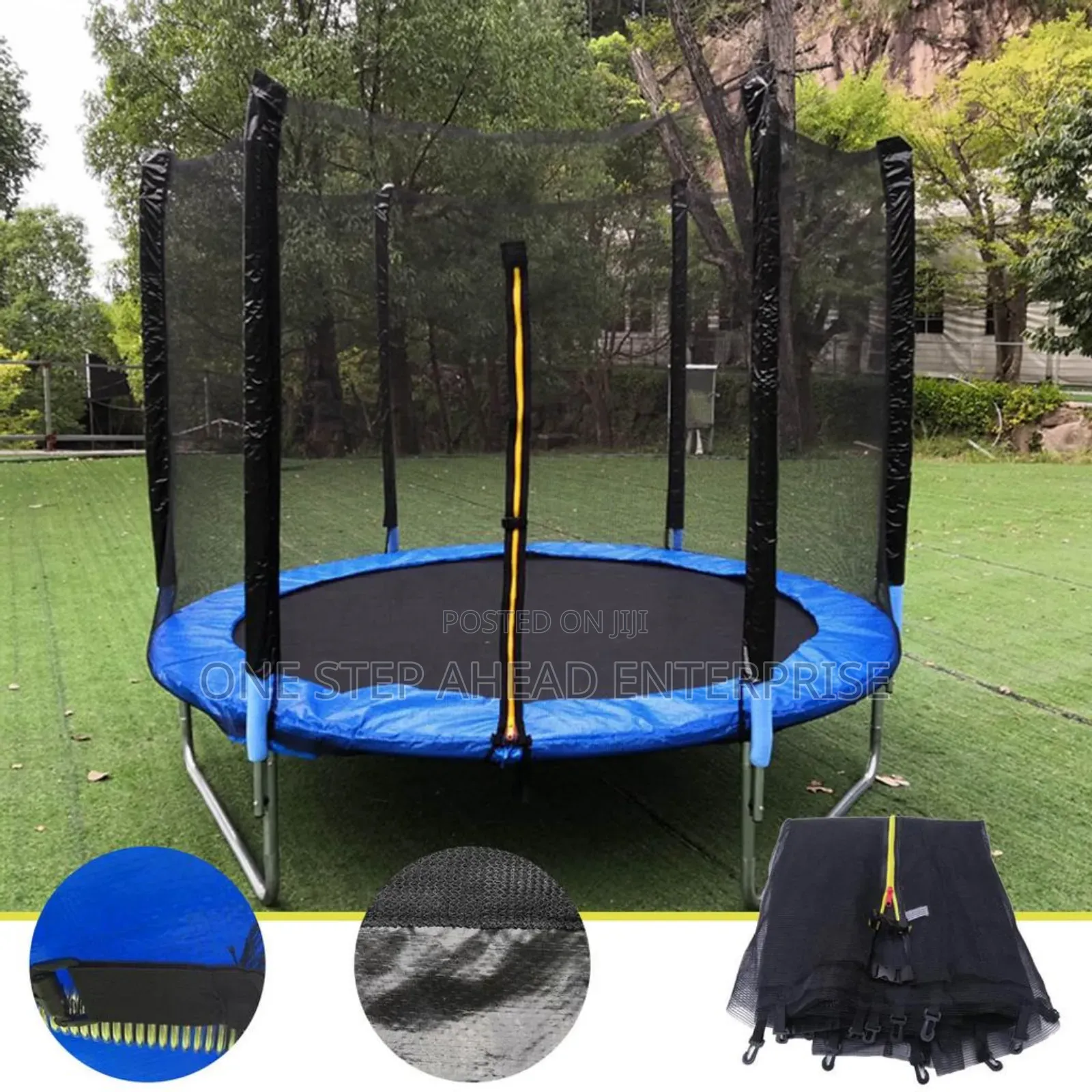 6 Ft Outdoor Recreational Trampoline With Safety Net