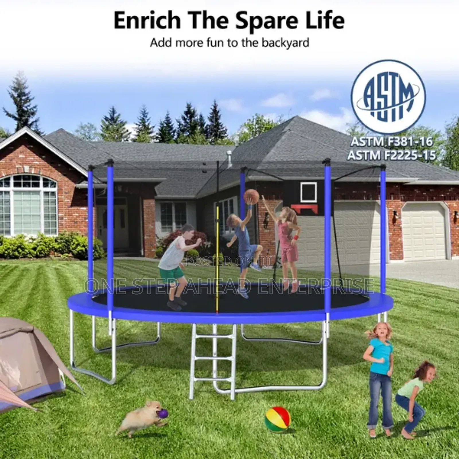 12 Ft Preferred Outdoor Trampoline Commercial Heavyduty