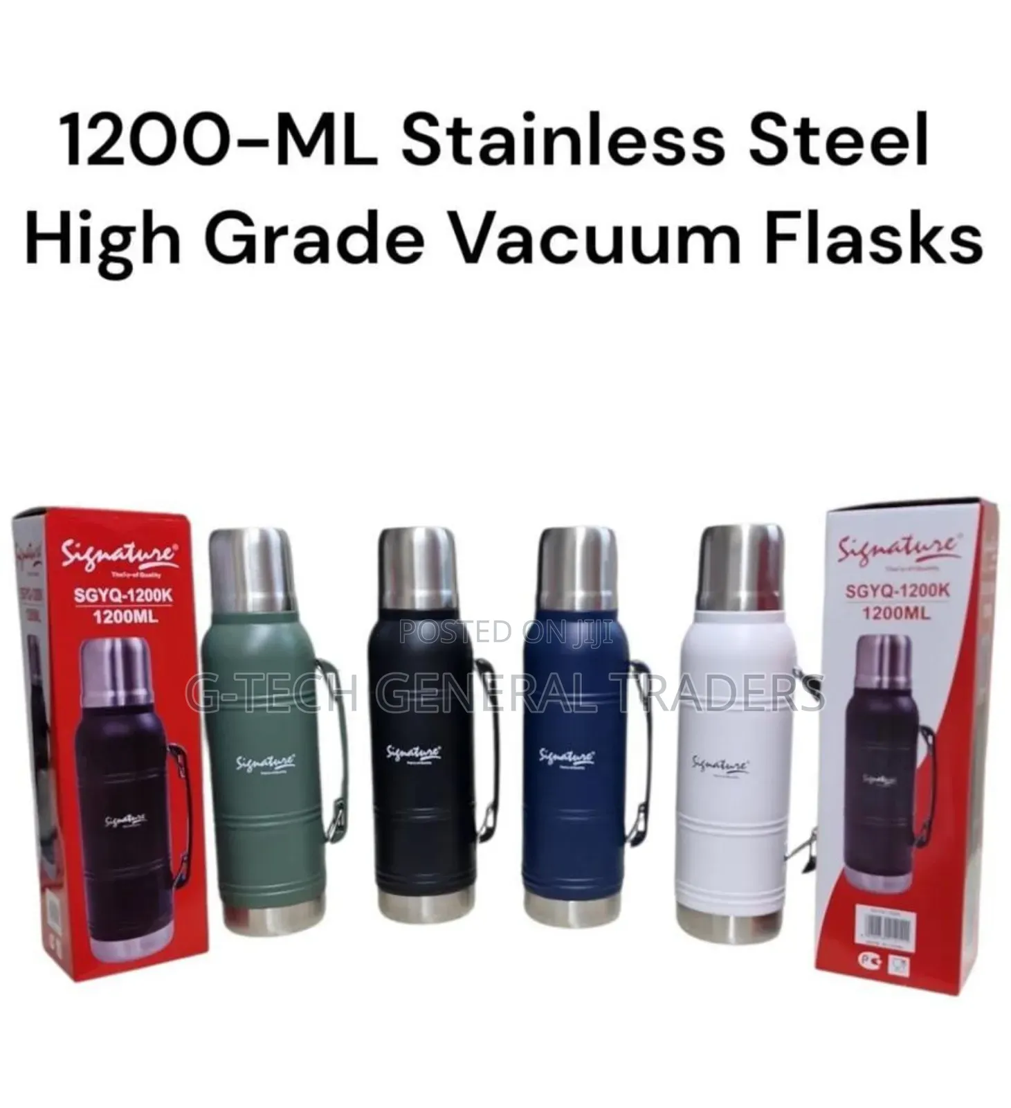 Signature 1.2l Stainless Steel Vacuum Flask