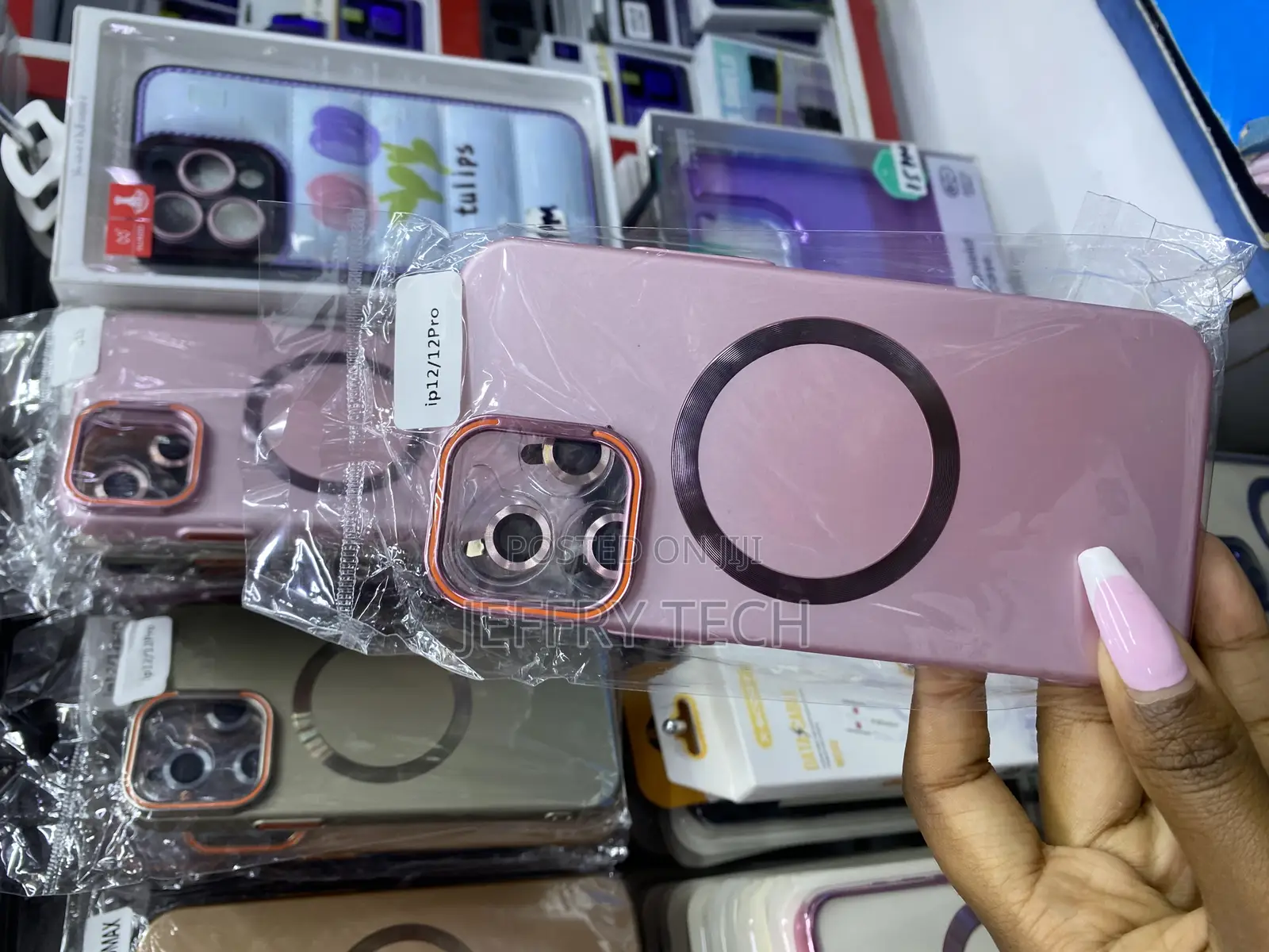 Wekor Magnetic for iPhone 12 Pro Case With Lense Protector /Stand