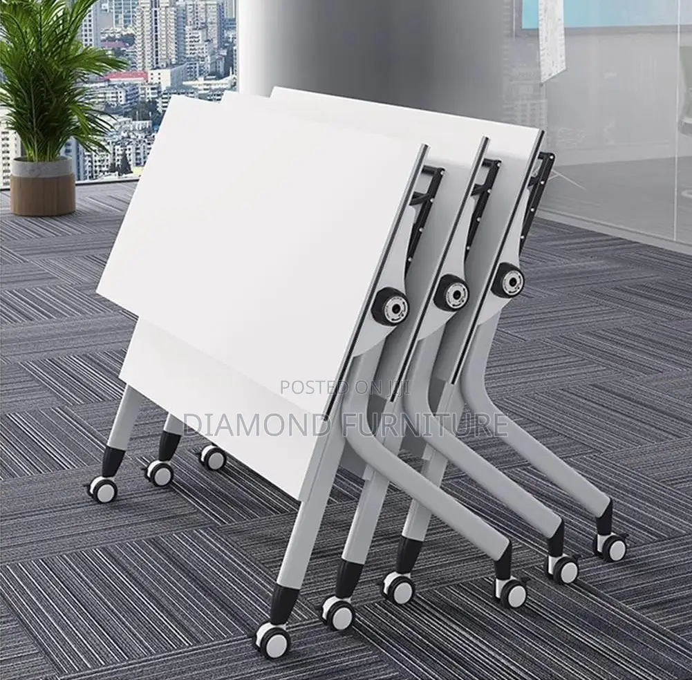 Office Furniture; Modern Foldable Conference Table–Space-Saving Design