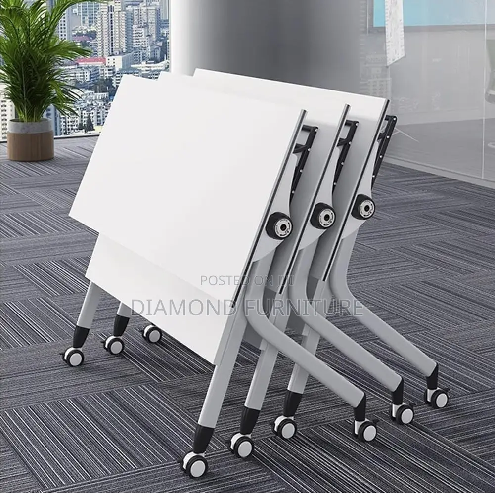 Office Furniture; Modern Foldable Conference Table–Space-Saving Design