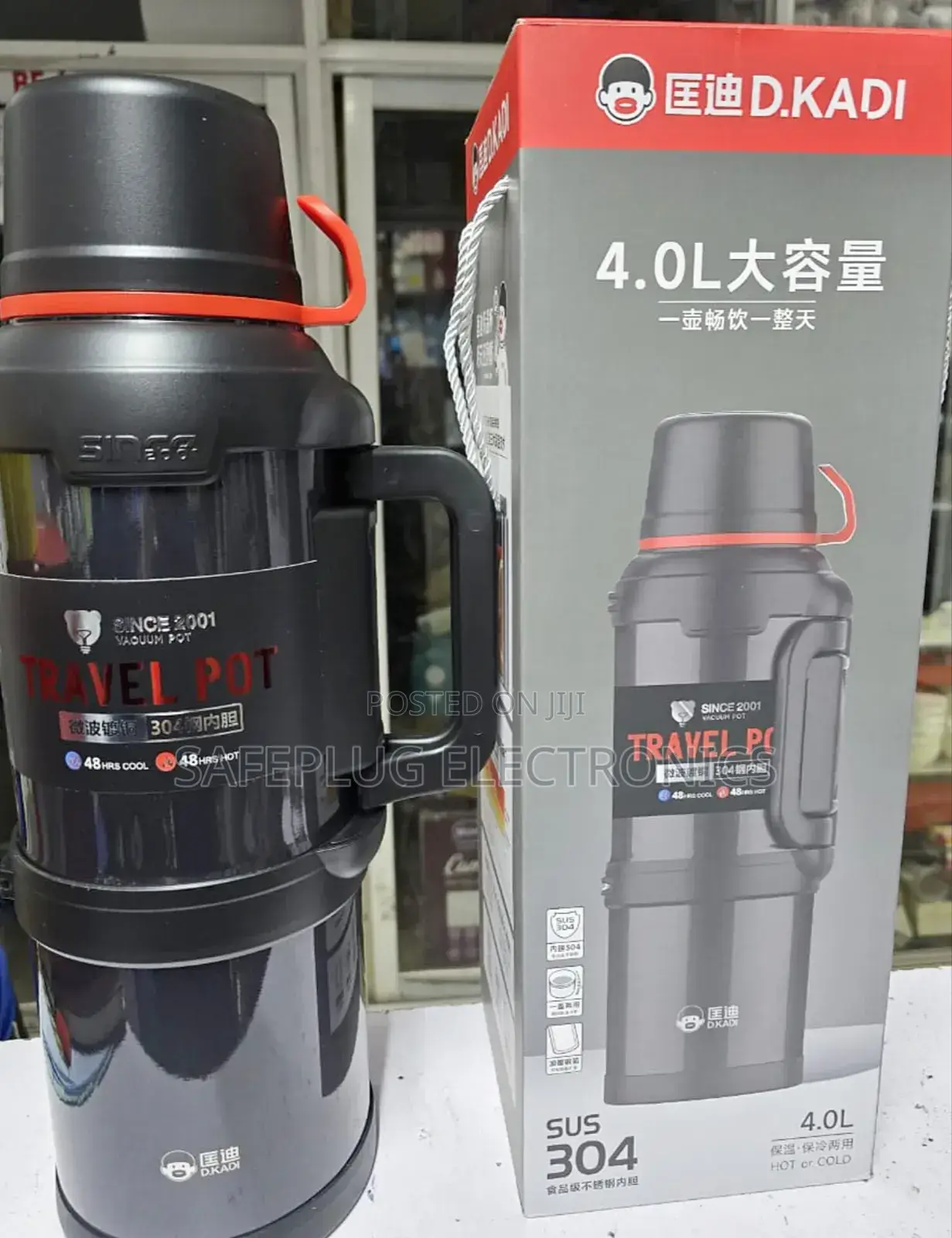 4 Litres Quality Kd Vacuum Flask - 24hrs