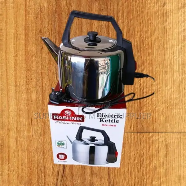 Energy Saving Rashnik 5.7l Stainless Steel Electric Kettle With Safety