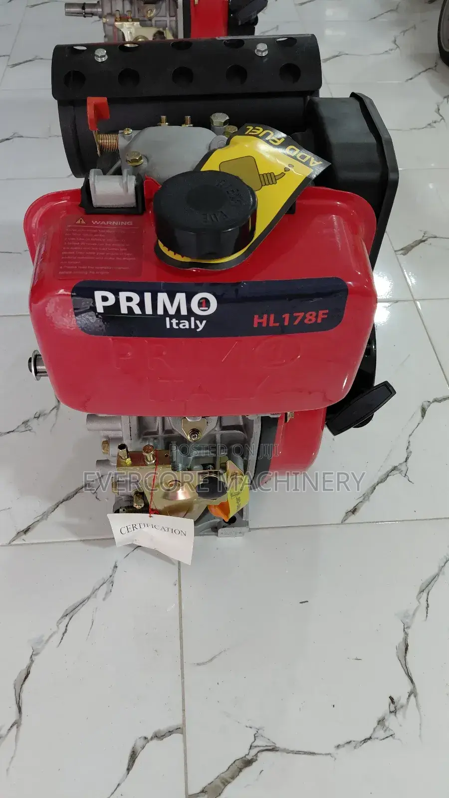 Primo Italy 178f 7.0hp Diesel Aircooled Engine.