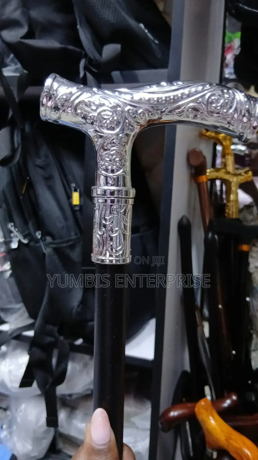 Silver Handles Walking Canes With A Sword For Ceremonies And Sherehe