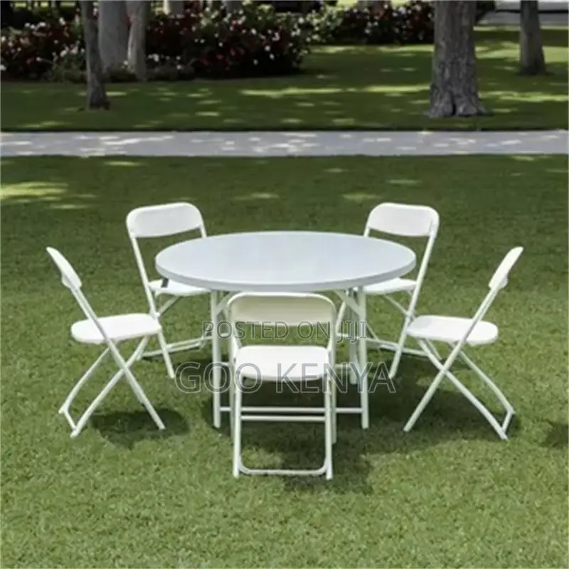 Outdoor Chair; Durable Foldable Balcony Chair Plastic With Steel Base