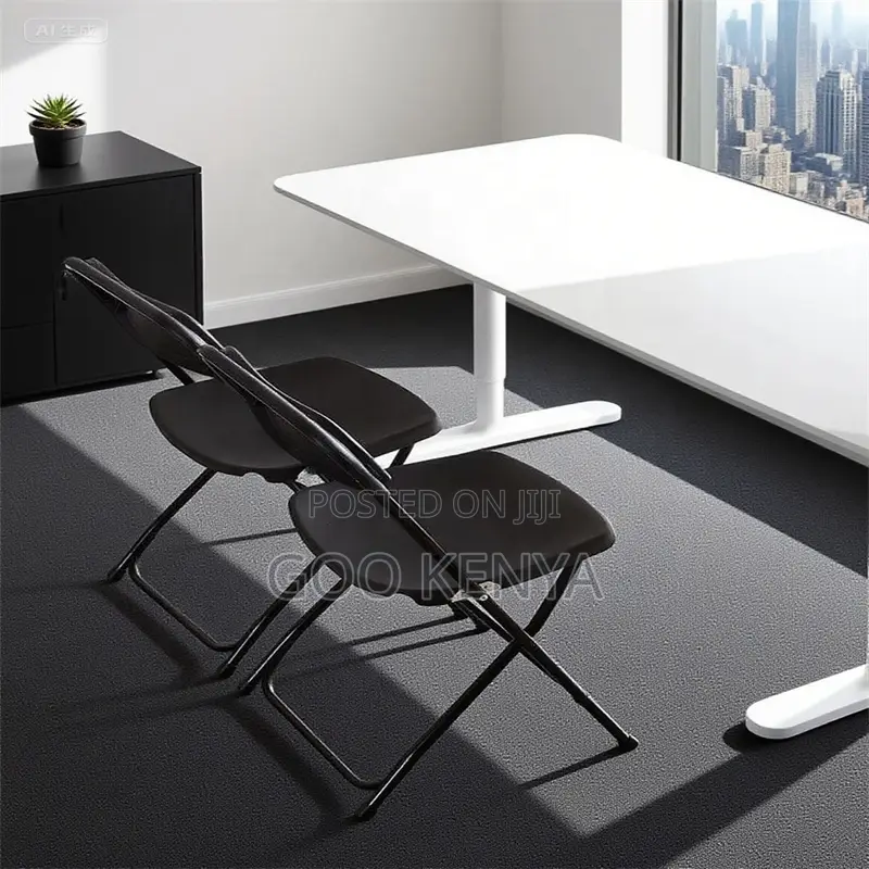 Outdoor Chair; Durable Foldable Balcony Chair Plastic With Steel Base