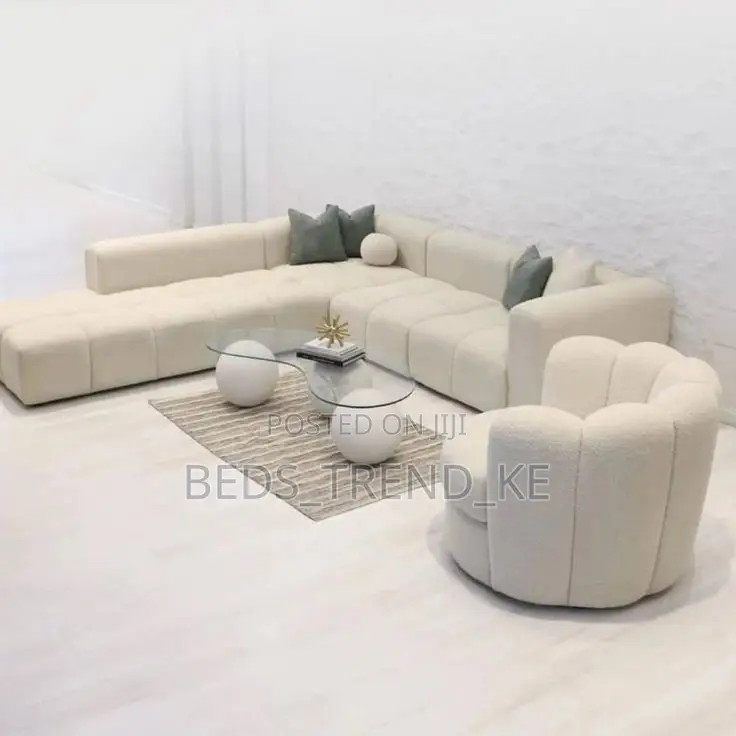 6 Seater Bubble L Seat + Matching Armchair