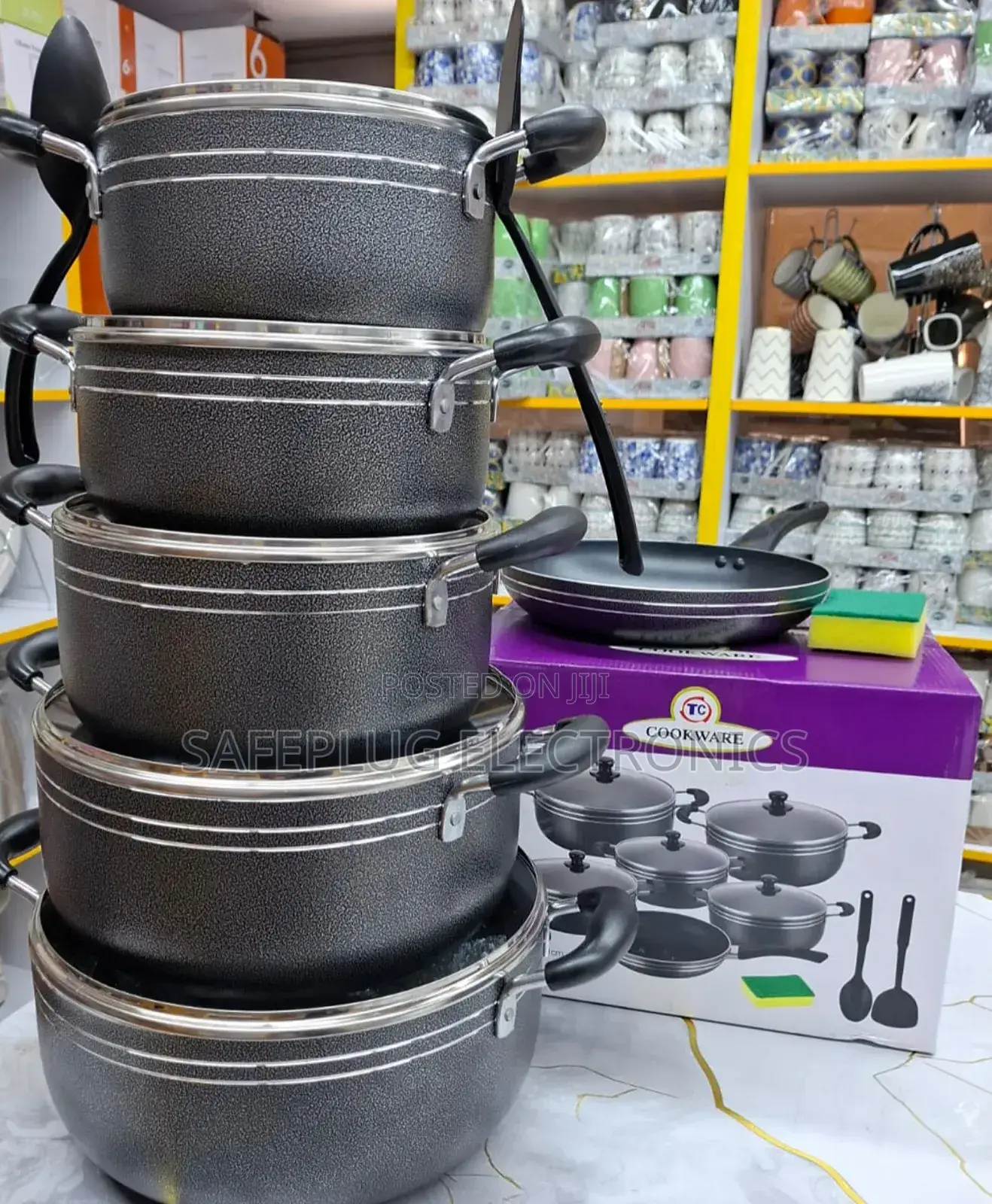 Tc Non-Stick Cookware Set Sizes:20,22,24,28 30cm - Casserole Size