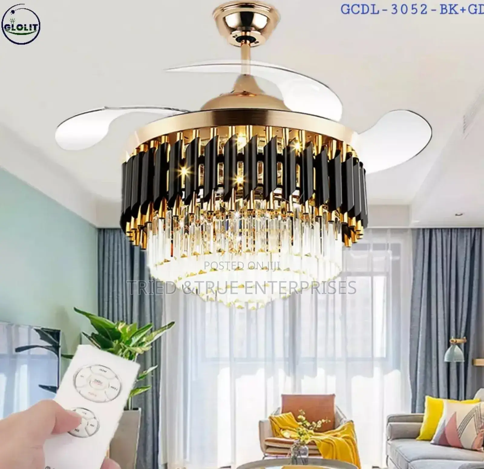 Fan Crystal Chandeliers 500mm Yzs1