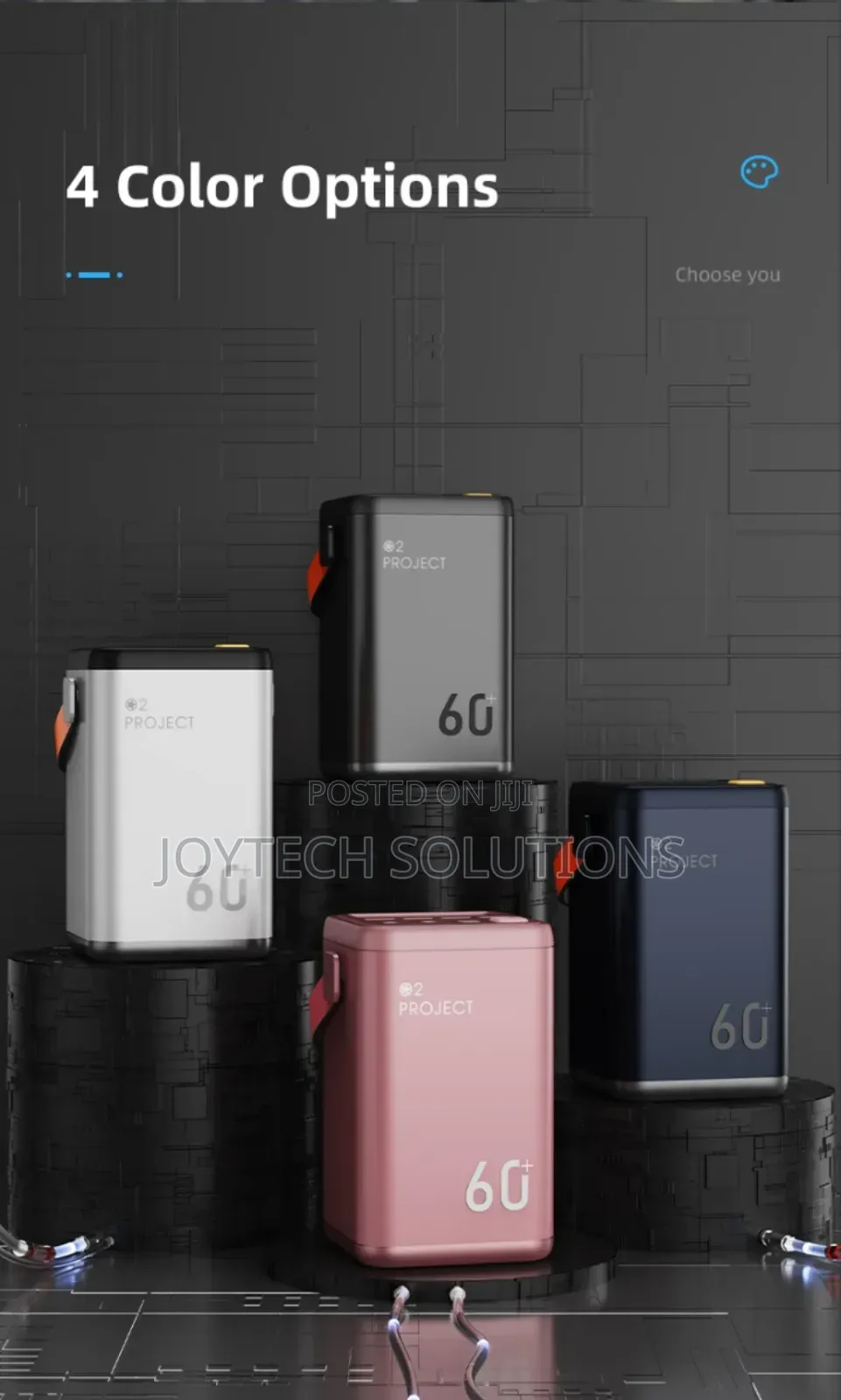 60000mah High Capacity Power Bank Fast Charging Long Lasting Battery