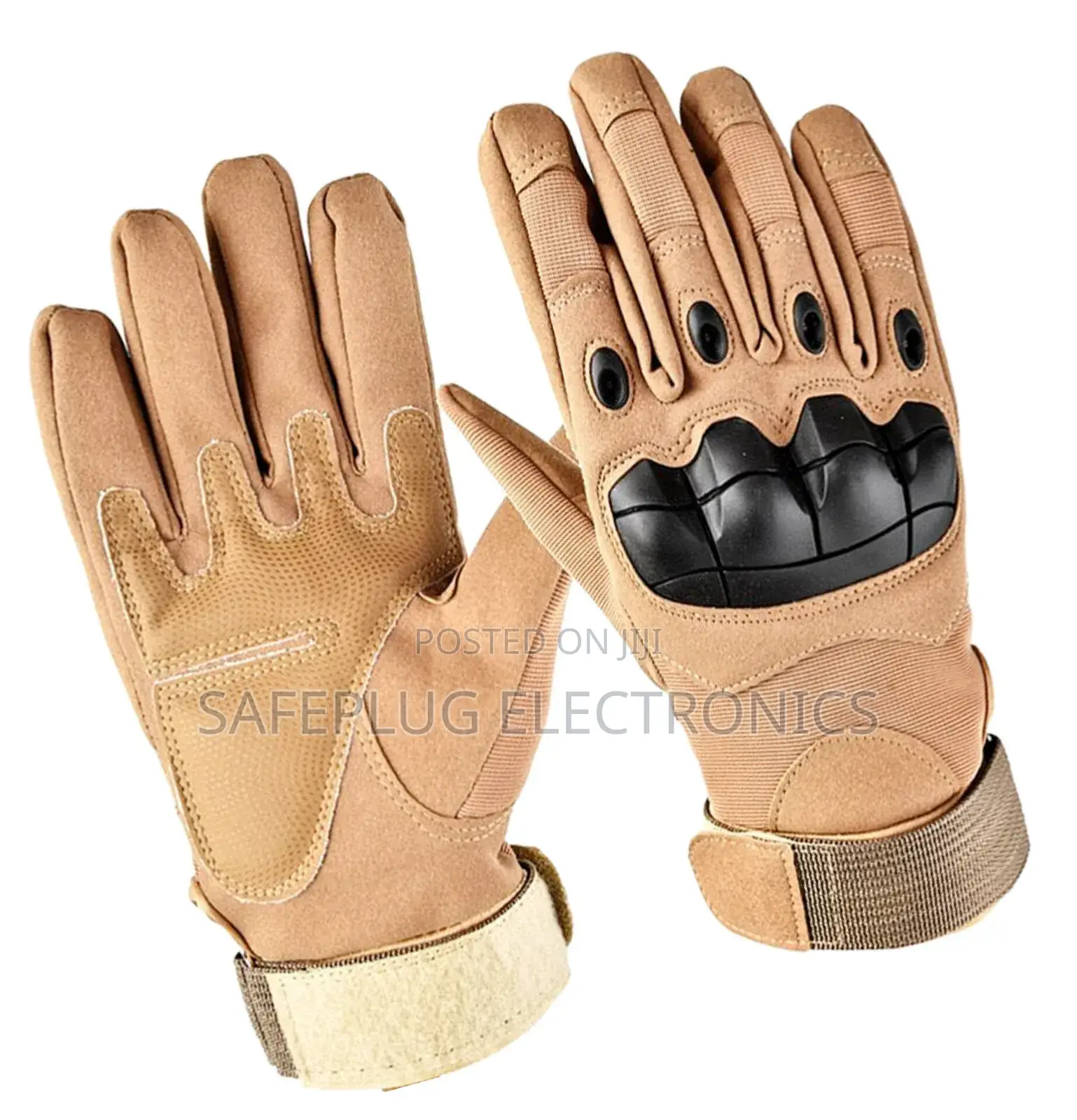 Gym/ Bikers High Quality Full-Finger Gloves Brown and Black