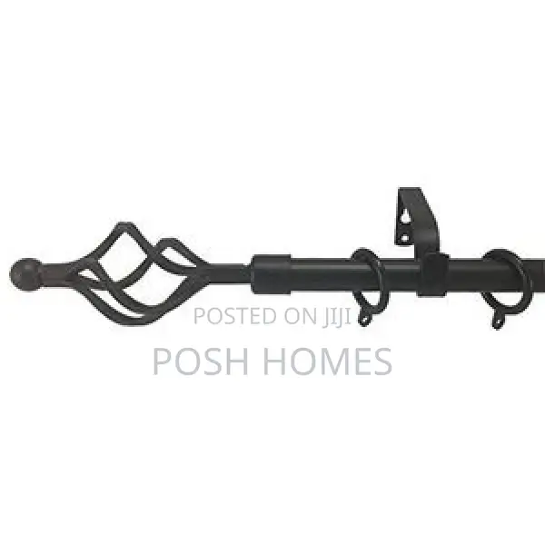 Black Extendable Curtain Rods