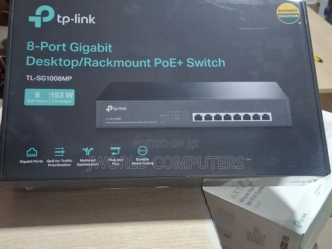 Tp-Link 8-Port Gigabit Switch With 8-Port Poe+ - Tl-Sg1008mp
