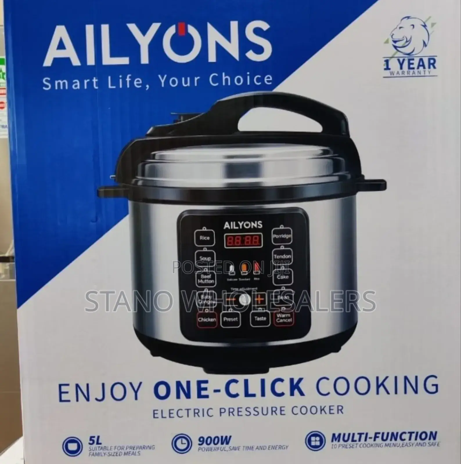 Ailoyns Electric Pressure Cooker