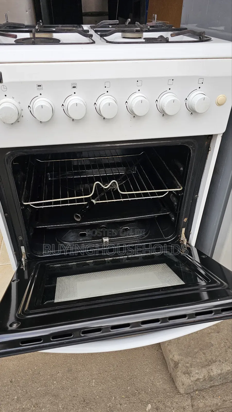 Hotpoint 60x60 All Gas Cooker With Rotisserie