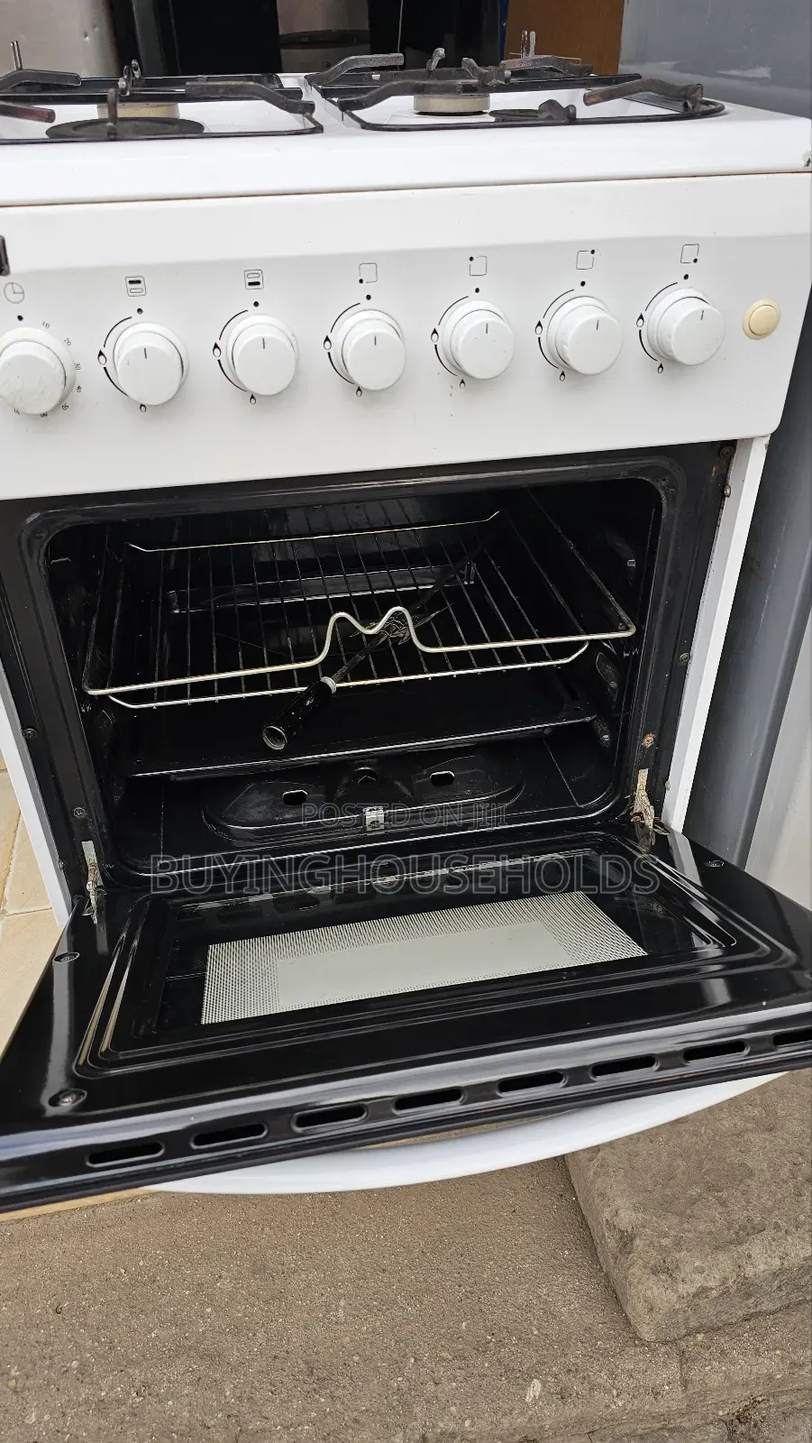 Hotpoint 60x60 All Gas Cooker With Rotisserie