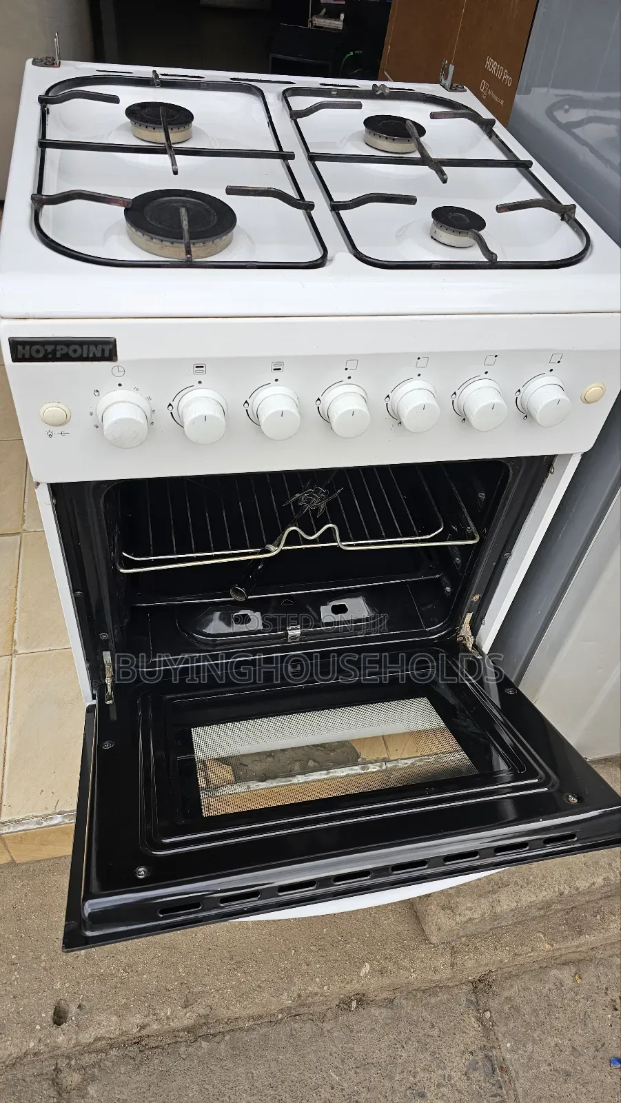 Hotpoint 60x60 All Gas Cooker With Rotisserie