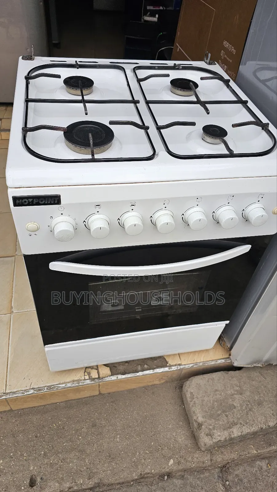 Hotpoint 60x60 All Gas Cooker With Rotisserie