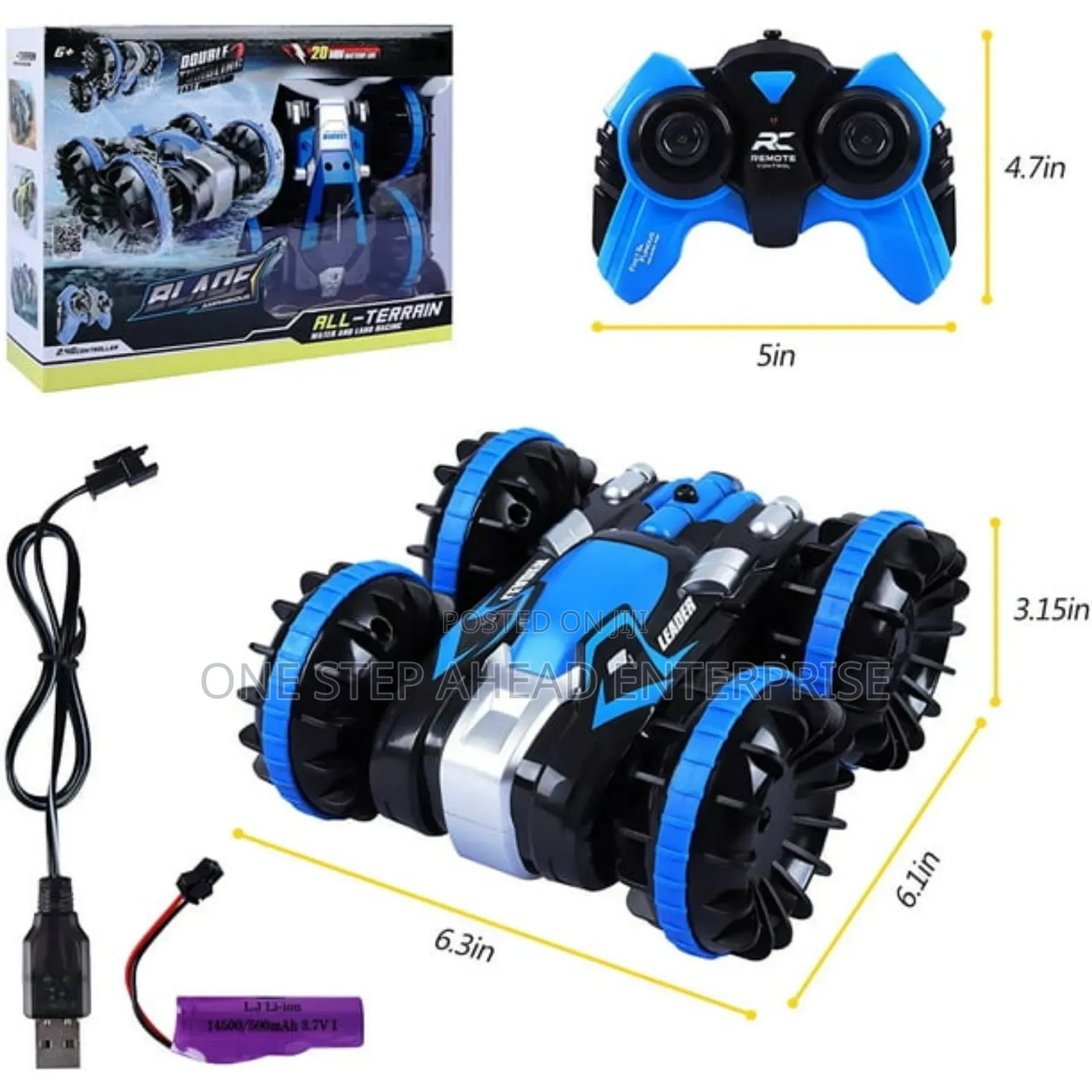 Blue Rc Amphibious Rechargeable