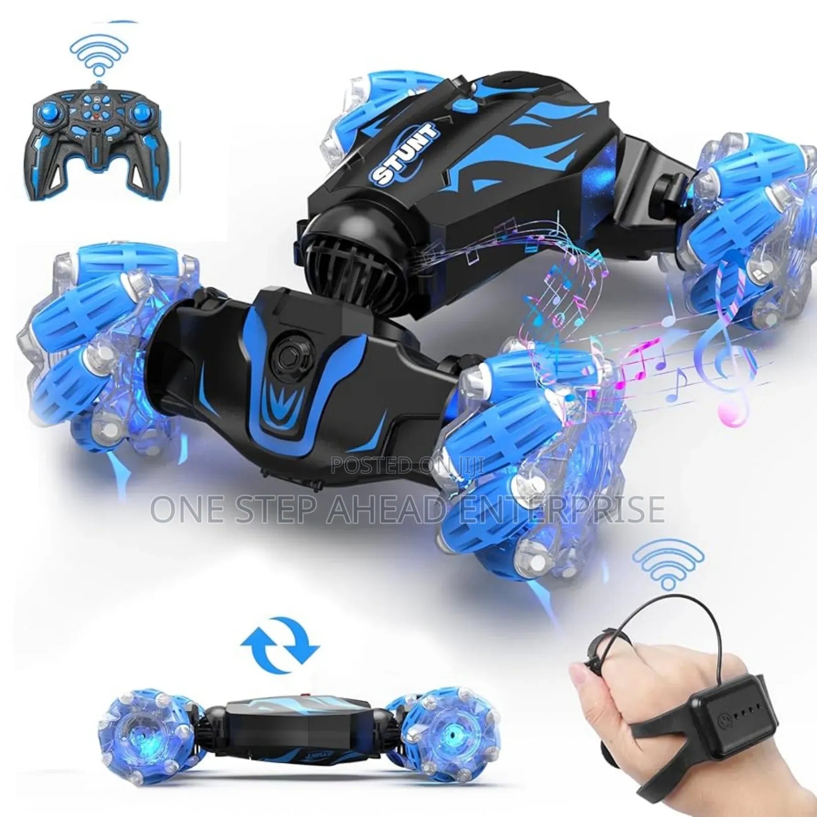 Hand Gesture Rc Stunt Car 360 Rotation