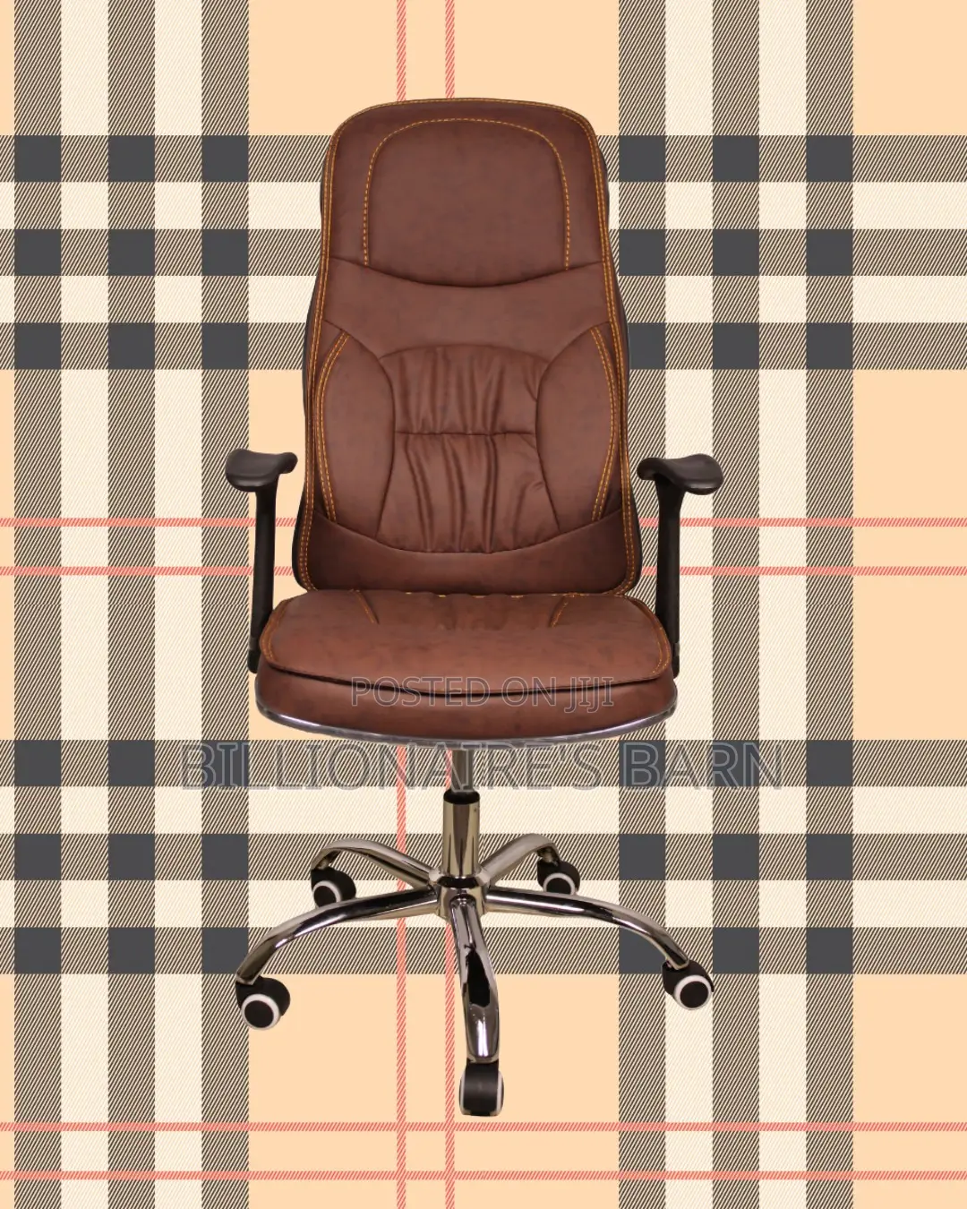 Ergonomic Executive Leather Chair | Plush Headrest Support