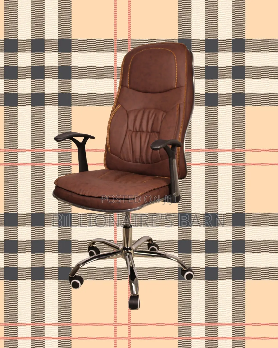 Ergonomic Executive Leather Chair | Plush Headrest Support