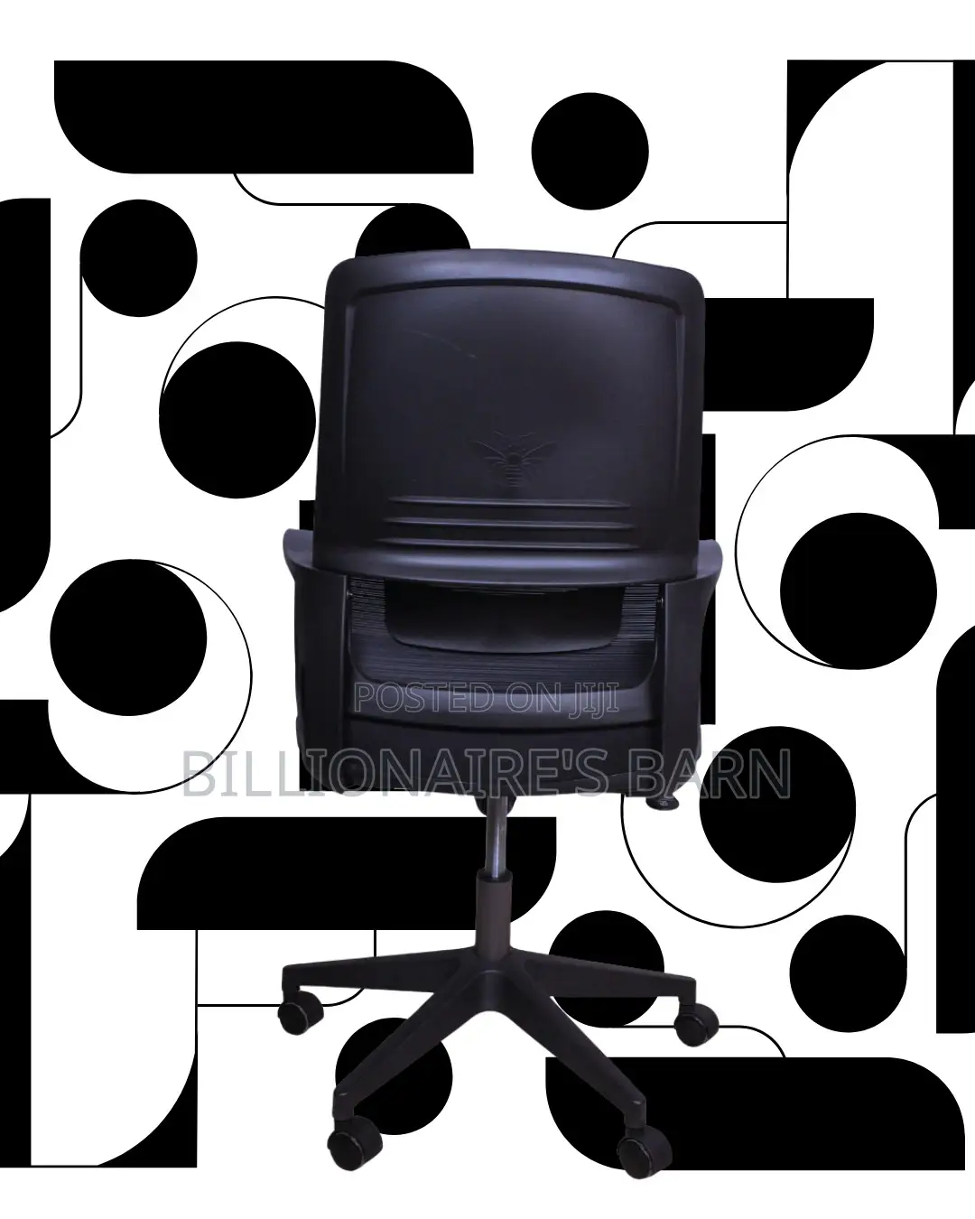 Black Ergonomic Mesh Office Chair (Breathable) — Restocked!