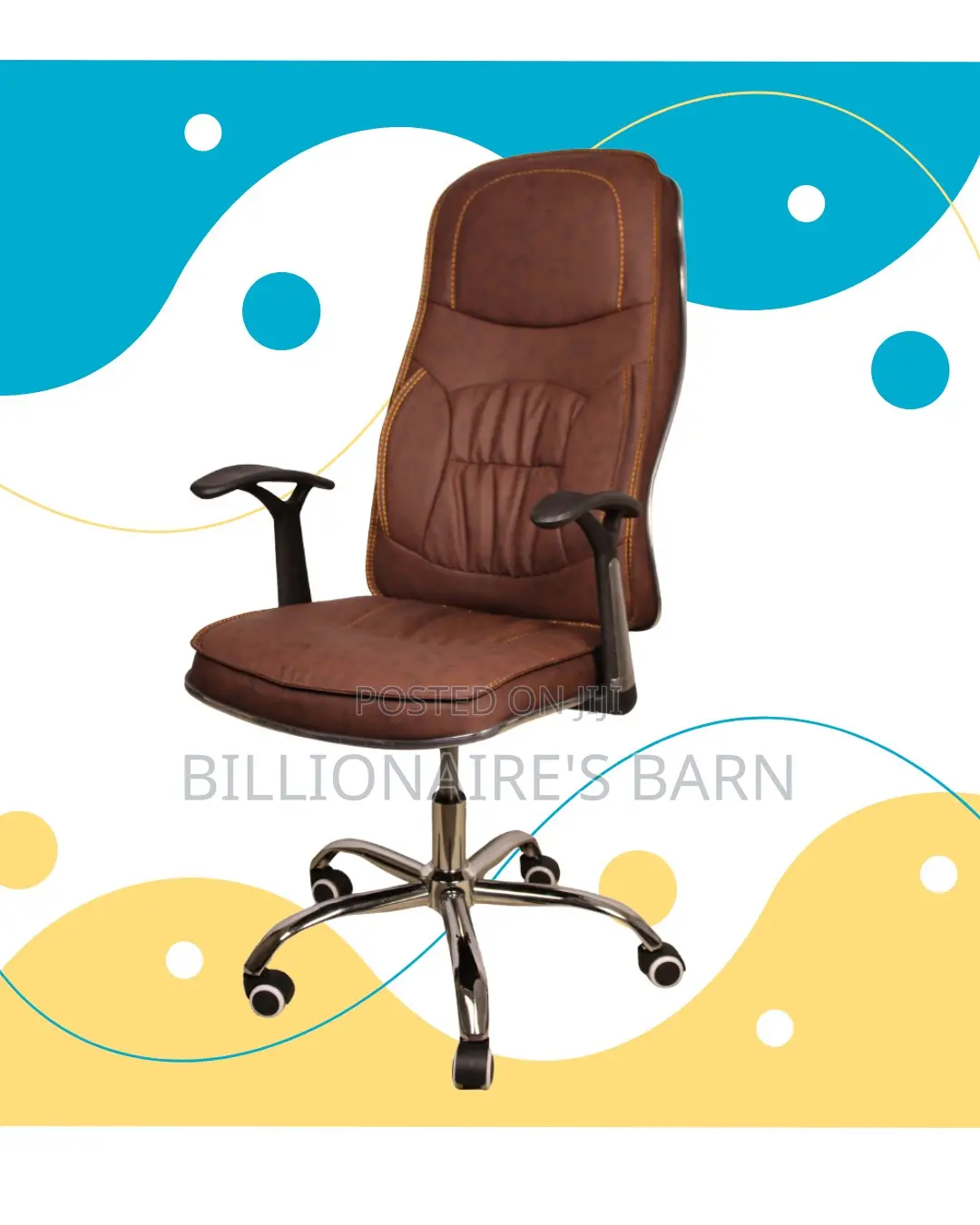 Ergonomic Executive Leather Chair (Adjustable) — Hot Deal