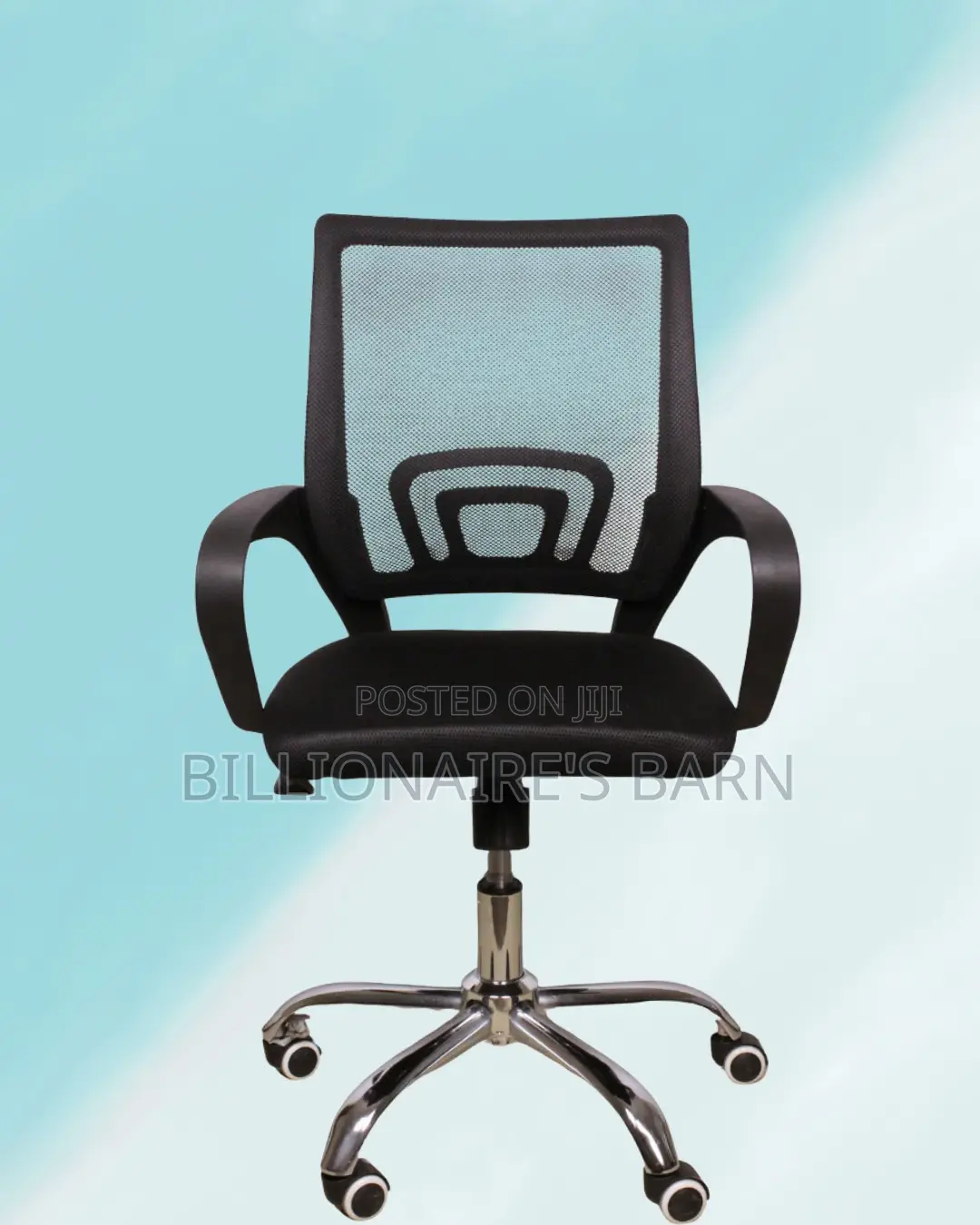 Quiet-Roll Secretarial Mesh Office Chair | Tilt Lock Mechanism