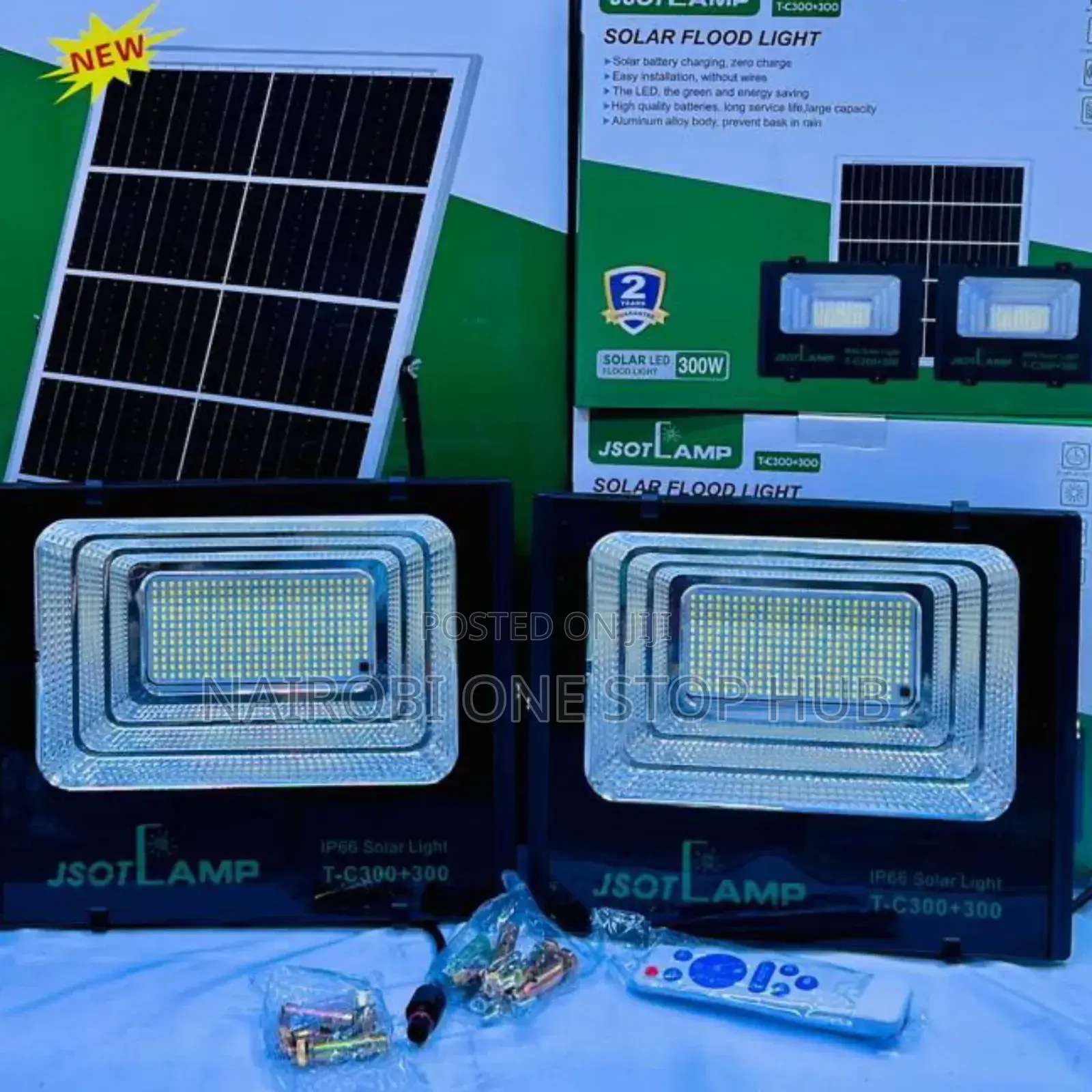 Jsot 300watts Solar Floodlight 2in1