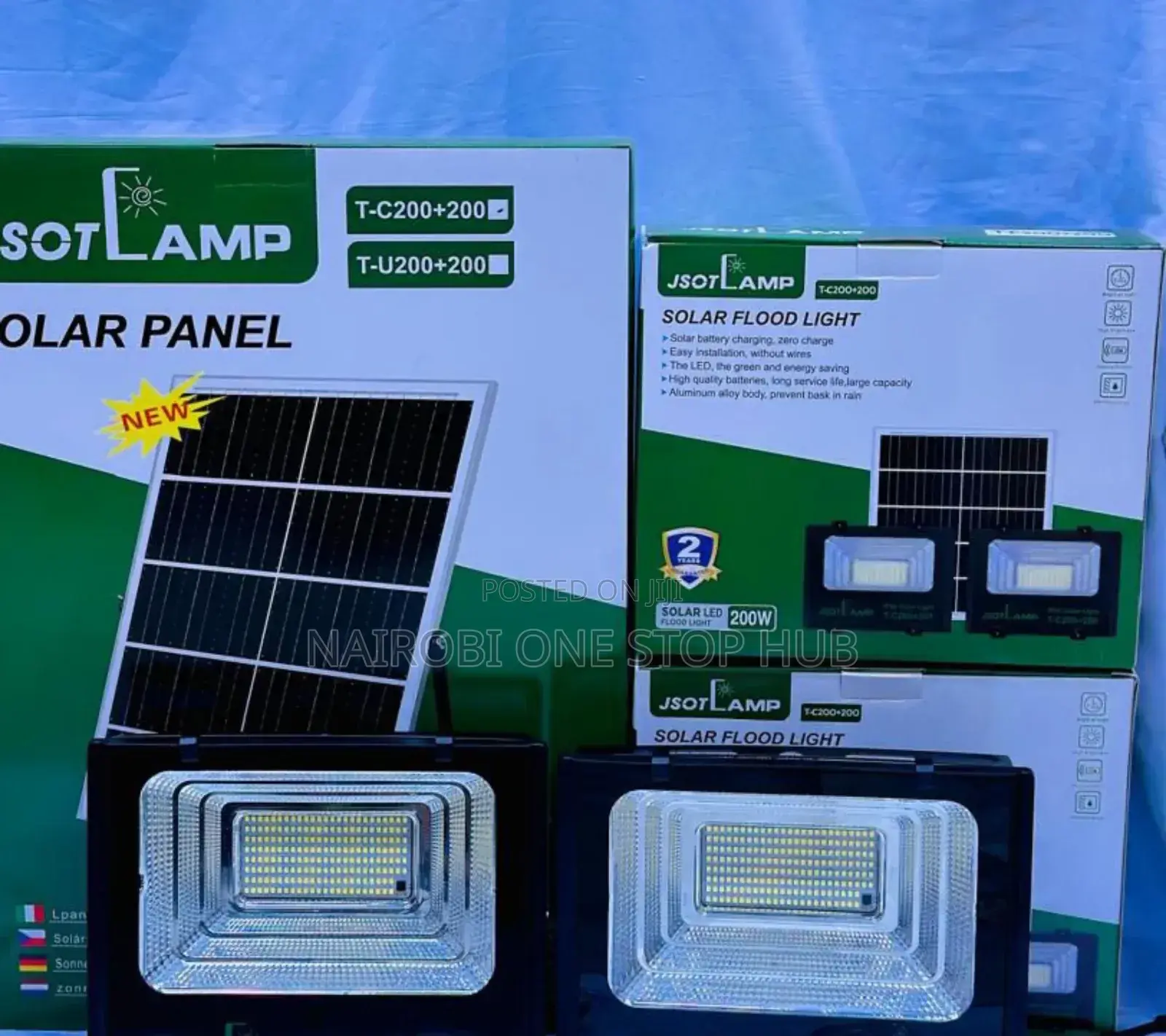 Jsot 200watts Solar Floodlight 2in1