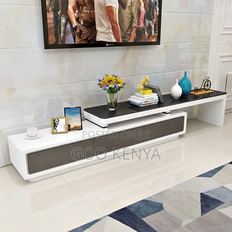 Home Tv Stand and Coffee Table Set; Wood Living Room Tv Unit Set