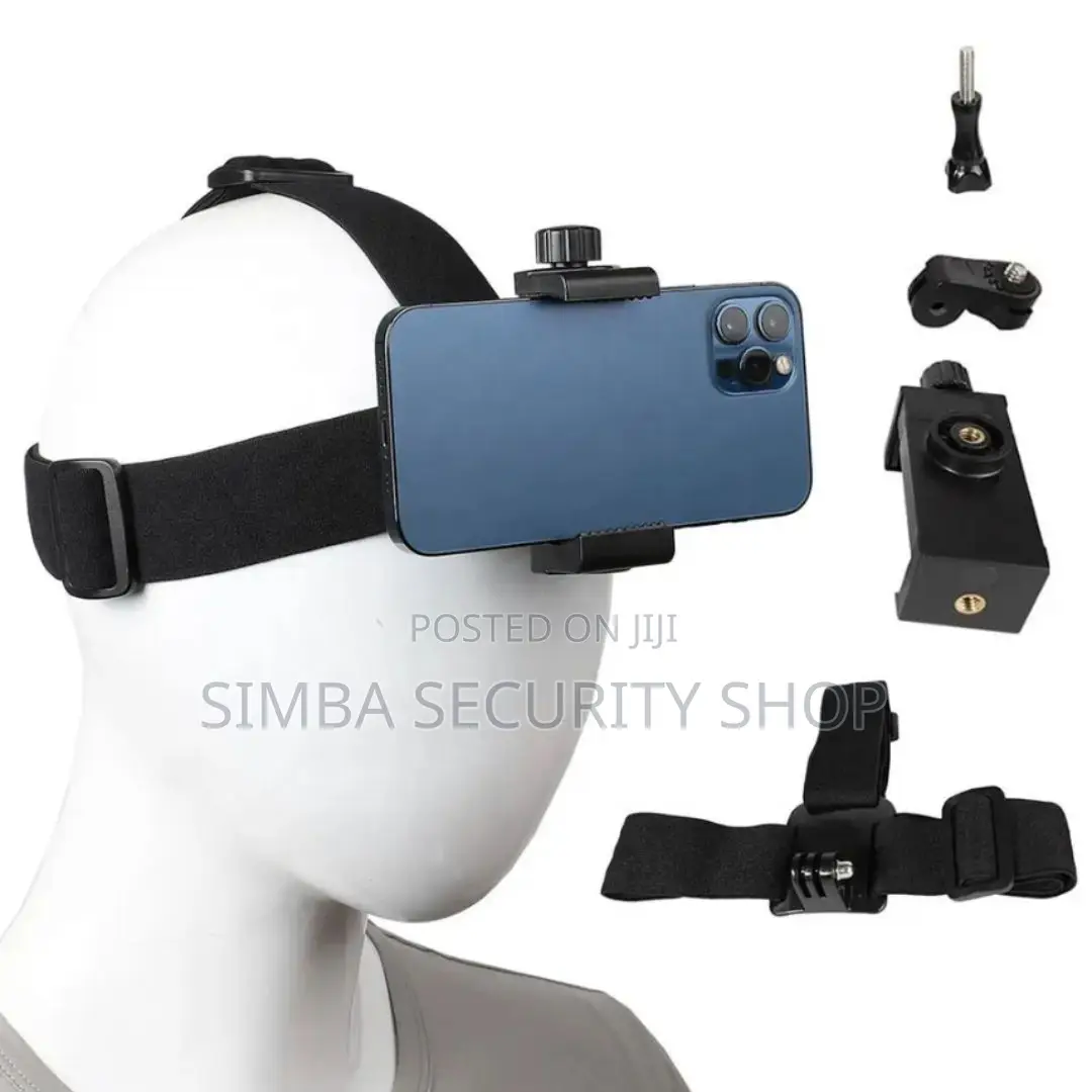 2 in 1 Head Strap Mount Holder for Phone or Action Camera Gopro Vlog