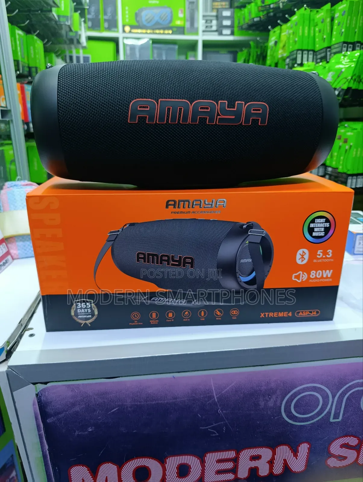 Amaya Xtreme 4 Asp-J4 Wireless Bluetooth Speaker 80w Stereo Sound
