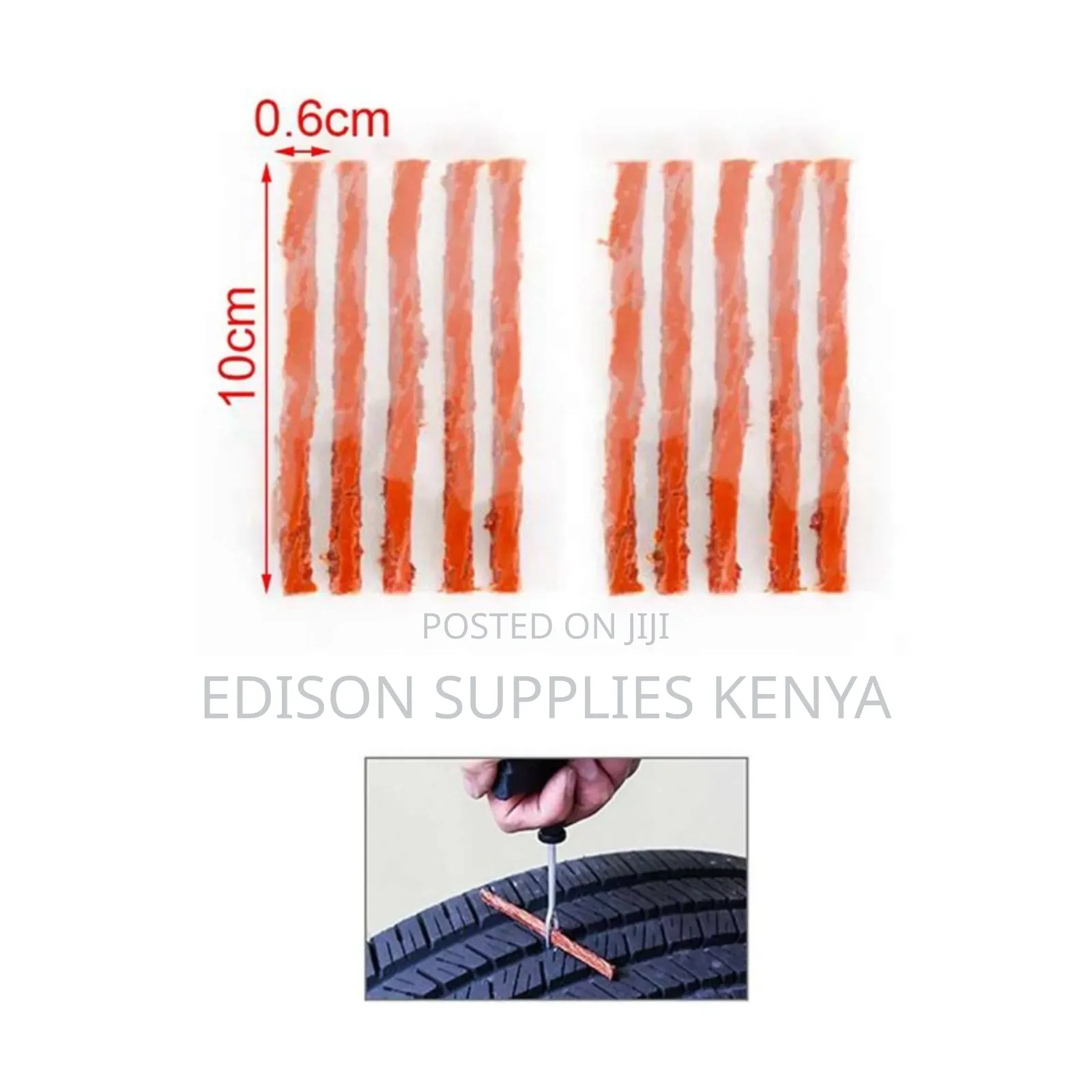 10 PCS Tubeless Tire Repair Strips Wheel Puncture Seal Strips