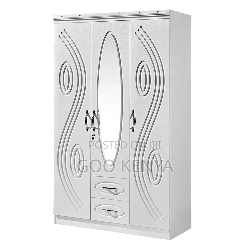 Home Wardrobe; Modern MDF Double Door Clothes Organizer