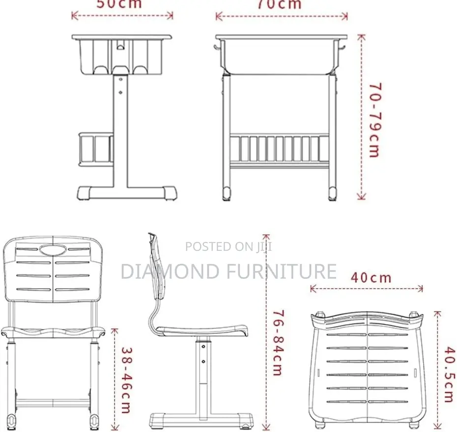 Kids Furniture; Adjustable Contemporary (Kids Desk) – Study Comfort
