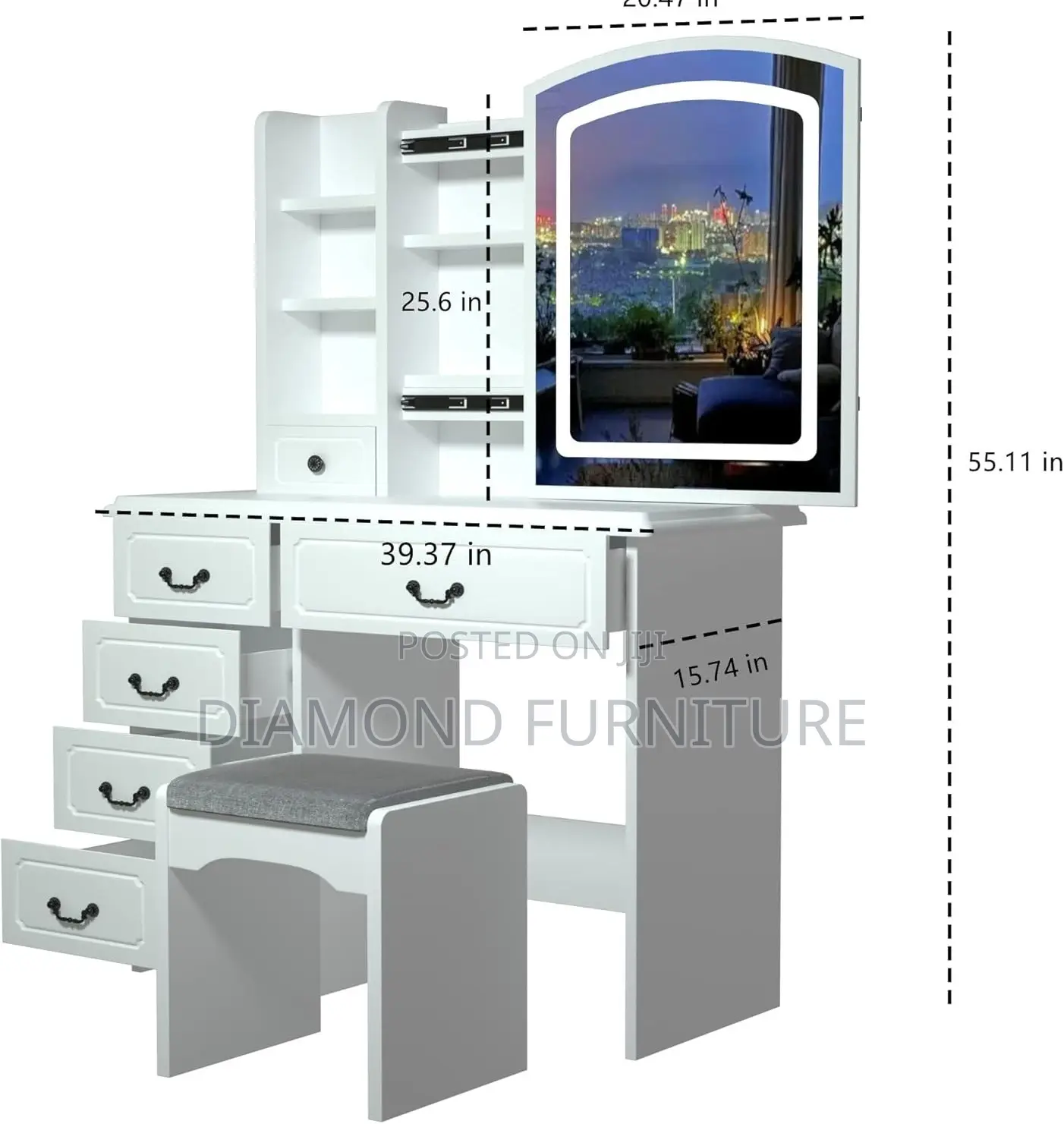 Home Furniture; Modern {Meec Vanity Dressing Table} for Bedroom