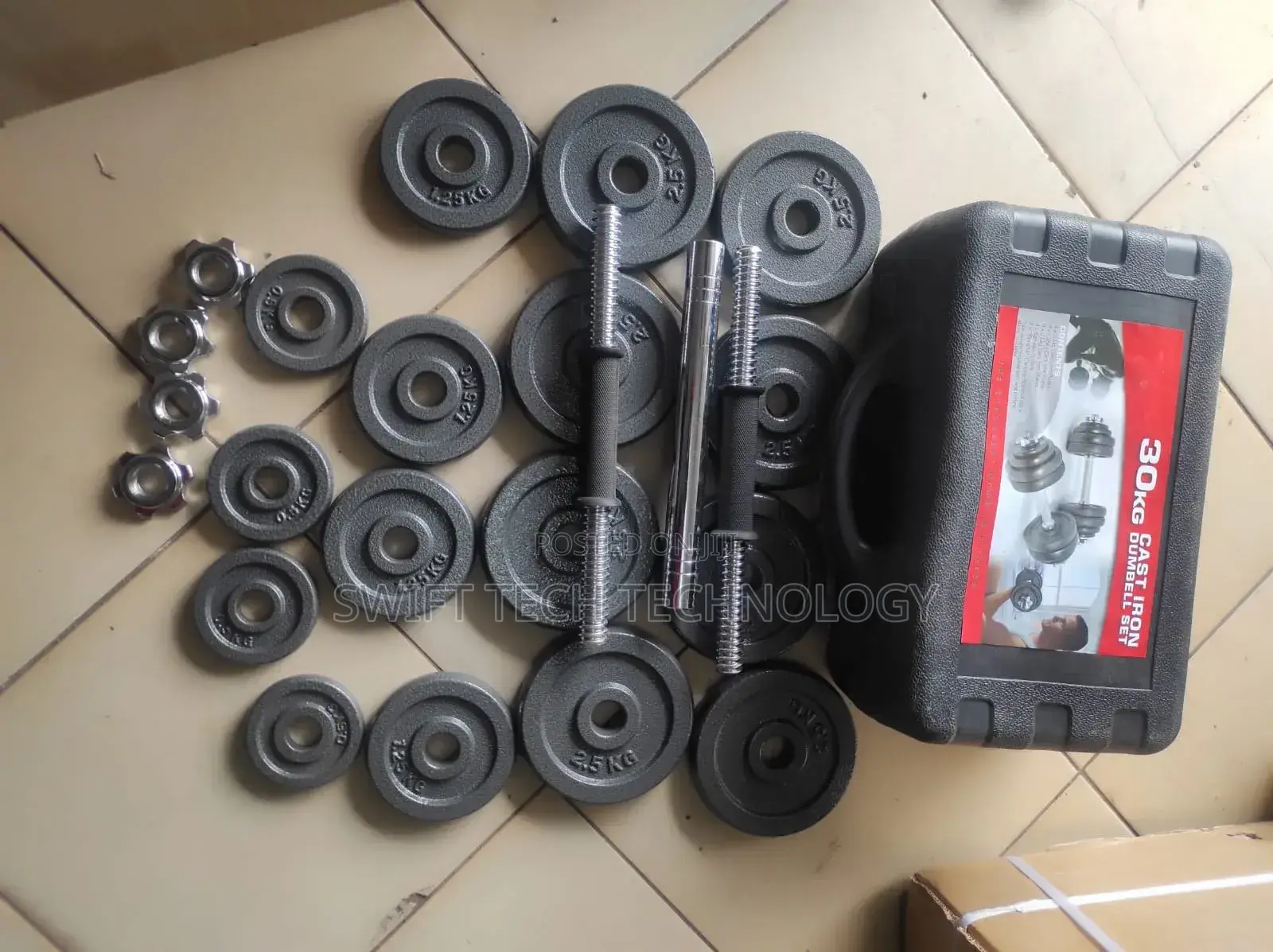 Dumbells 30kg Dumbell Set With Case