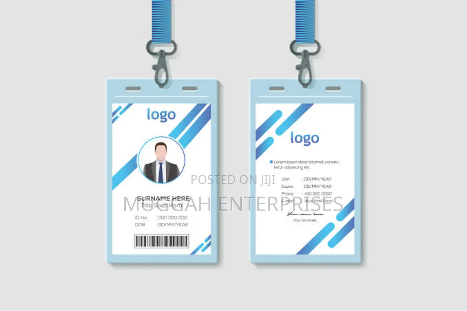 Uv Permanent Staff Plastic Identity Card Printing
