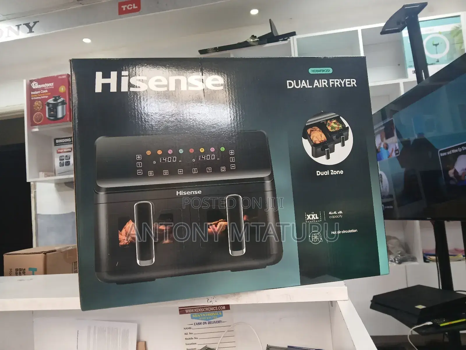 Hisense 8.6l Dual Airfryer H08afbk2s1