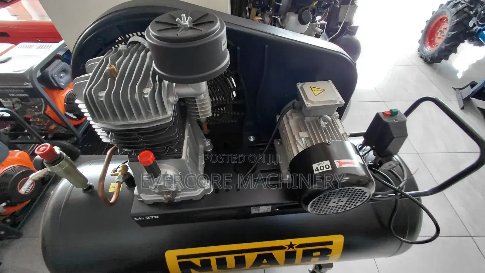 Nuair Italy Air Compressor Machine 300litres Three Phase.