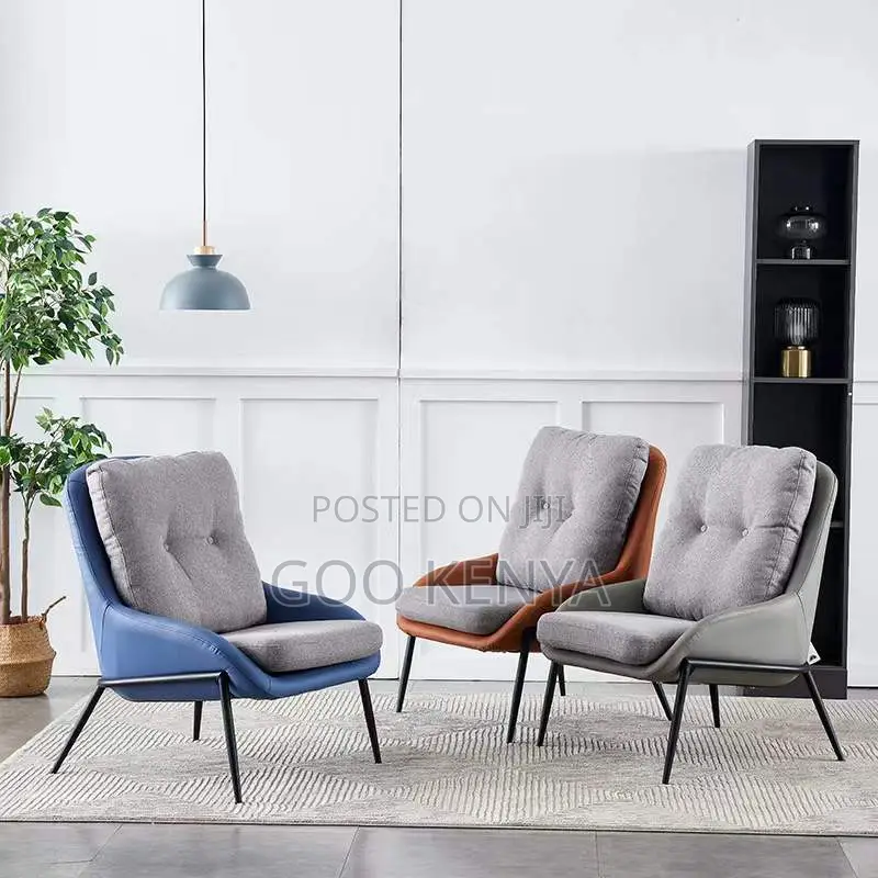 Home Chair; Modern Fabric Accent Chair With Cushion