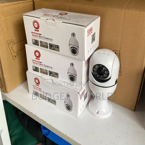 E27 Socket Lamp Holder Hd 720p 360° Panoramic CCTV PTZ Bulb Camera