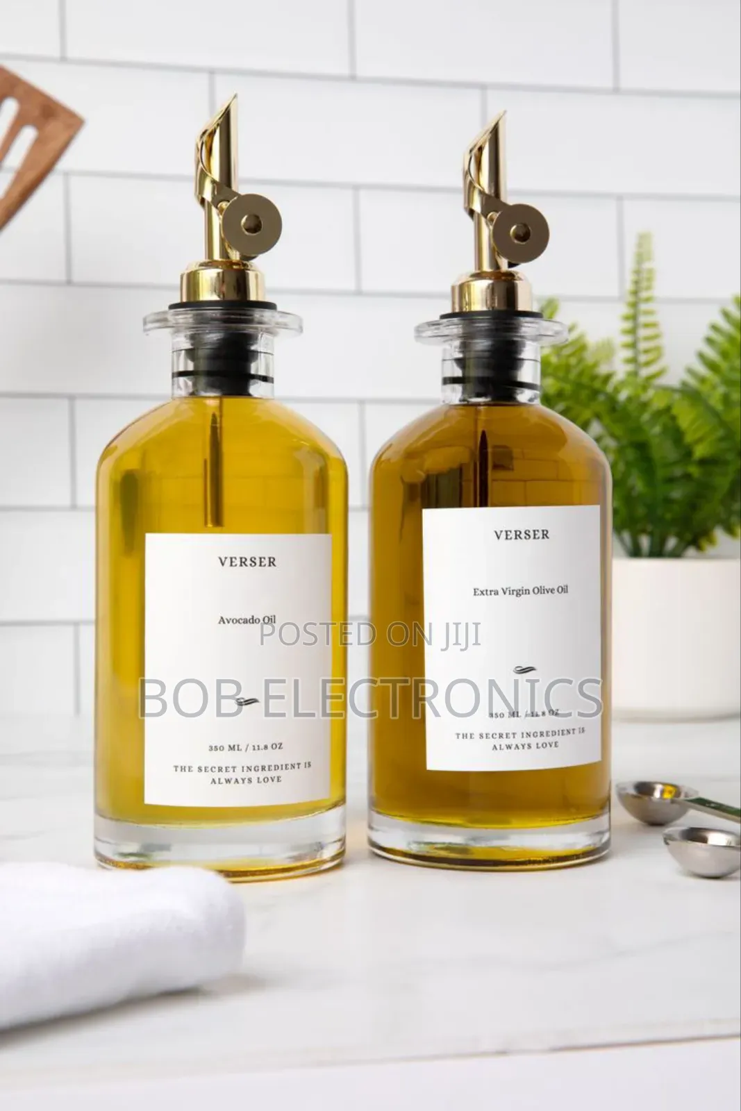 A Pair Of Oil Dispenser Bottles