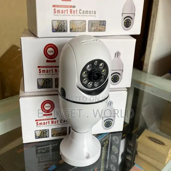 Bulb Shape Home Security Cam/Wi-Fi Camera CCTV Cam 1080p Wireless PTZ