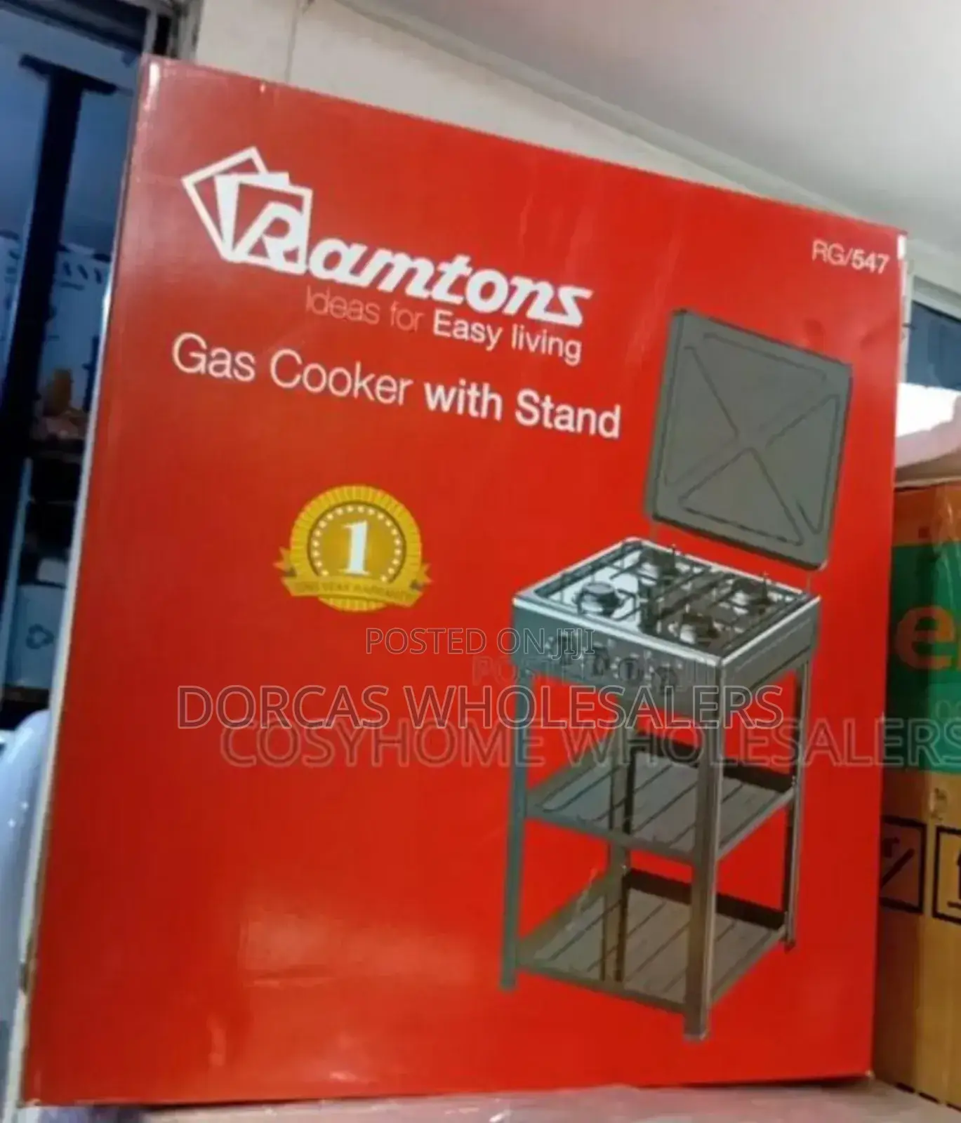 4 Burner Ramtons Cooker With Shelves